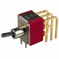 7301MD9ABE - SWITCH TOGGLE 3PDT 0.4VA 20V