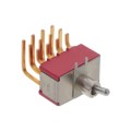 7401MD9AV2BE - SWITCH TOGGLE 4PDT 0.4VA 20V