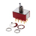 7401MDCBE - SWITCH TOGGLE 4PDT 0.4VA 20V