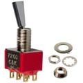 7201P3YZBE - SWITCH TOGGLE DPDT 0.4VA 20V
