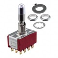 7403K2ZBE - SWITCH TOGGLE 4PDT 0.4VA 20V