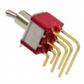 100DP1T2B4M7RE - SWITCH TOGGLE DPDT 0.4VA 20V