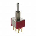 100DP3T1B1M2RE - SWITCH TOGGLE DPDT 0.4VA 20V