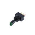 TE2-1A-DC-1-GL - WEDGE TOGGLE OFF-ON GREEN LED