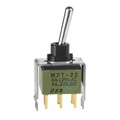 M2T22SA5A13 - SWITCH TOGGLE DPDT 6A 125V