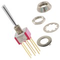 7203P1DWBE - SWITCH TOGGLE DPDT 0.4VA 20V