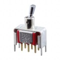 7201P4D9V6BE - SWITCH TOGGLE DPDT 0.4VA 20V