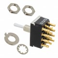 3-6437630-6 - SWITCH TOGGLE 4PDT 6A 250V