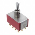 7401P4D9ZBE - SWITCH TOGGLE 4PDT 0.4VA 20V