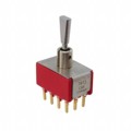 7413P3D9CBE - SWITCH TOGGLE DP3T 0.4VA 20V