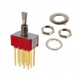 7411P3YWBE - SWITCH TOGGLE DP3T 0.4VA 20V