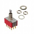 7411P4Y1Z3BE - SWITCH TOGGLE DP3T 0.4VA 20V