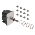 4NT1-12 - SWITCH TOGGLE 4PDT 15A 125V