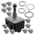 4TL1-21K - SWITCH TOGGLE 4PST 15A 125V