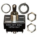 12TS115-7 - SWITCH TOGGLE DPDT 20A 125V